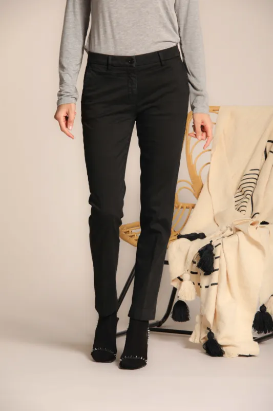 New York Slim women's chino pants in satin slim fit ① sold by Mason's