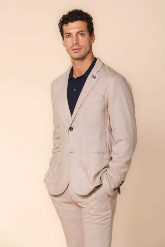 Da Vinci men's blazer in wool-effect flannel regular fit sold by Mason's