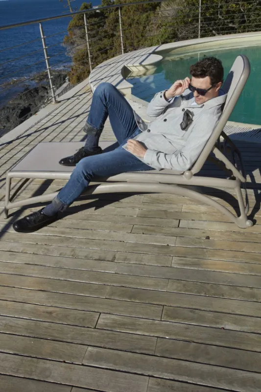 Harris men's chino pants 5-pocket in denim with camouflage inner print slim fit sold by Mason's