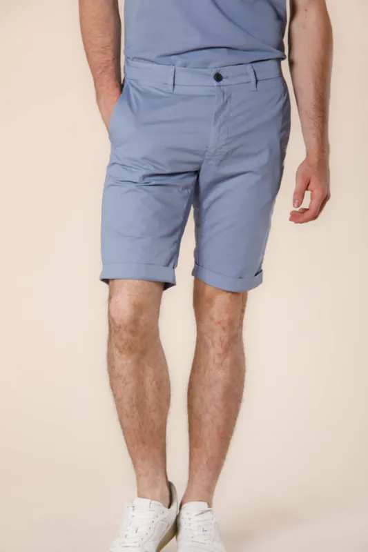 London men's chino bermuda in stretch gabardine regular fit ① sold by Mason's