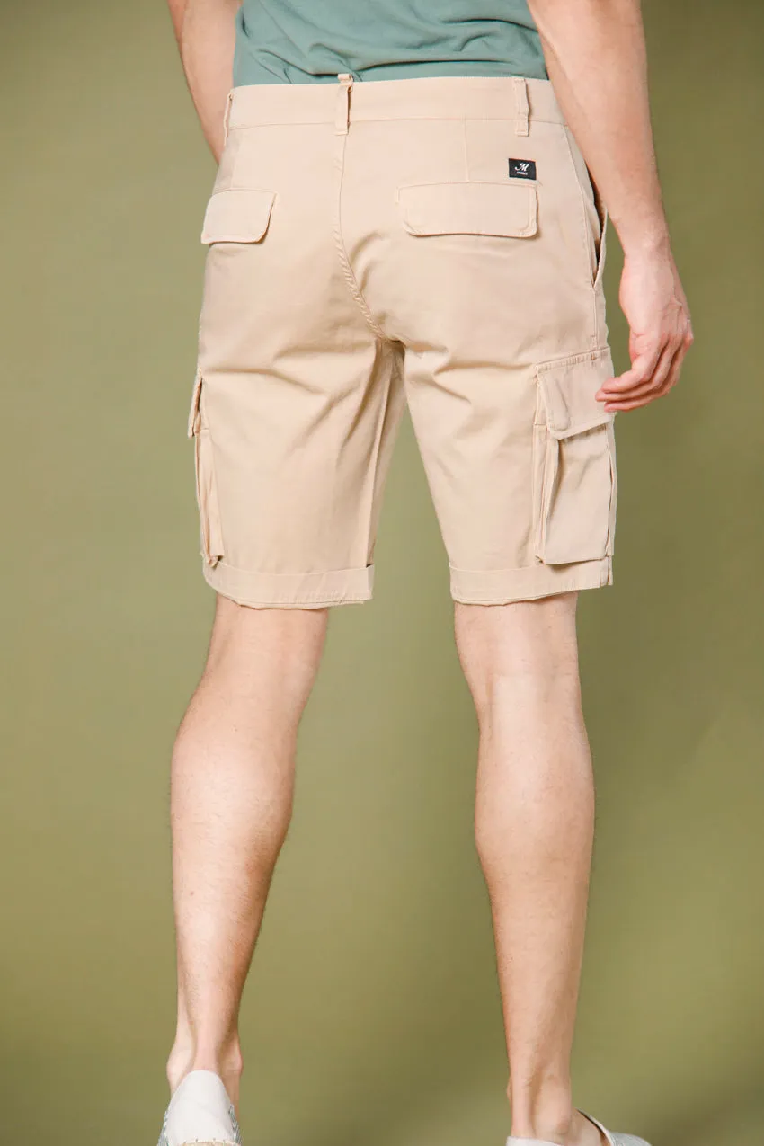 Chile men's cargo bermuda in stretch satin slim fit ① sold by Mason's product image thumbnail 4