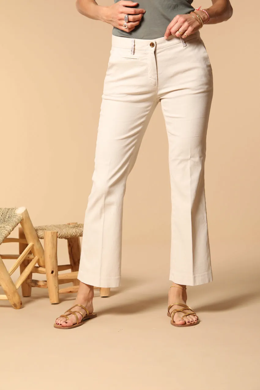 New York Trumpet women's chino pants in cotton and tencel piquet slim fit sold by Mason's