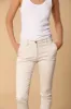 New York Slim women's chino trousers in stretch satin slim fit ① sold by Mason's