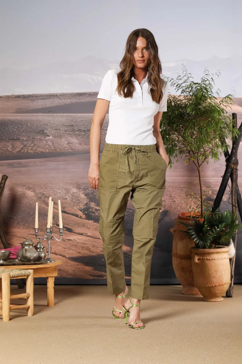 Fatique Jogger women's cargo pants in parachute canvas with a tencel and cotton blend carrot fit sold by Mason's product image thumbnail 3