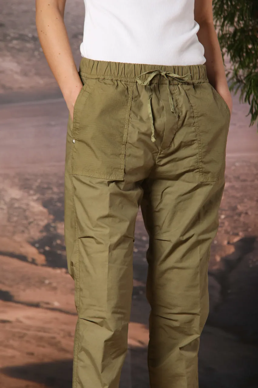 Fatique Jogger women's cargo pants in parachute canvas with a tencel and cotton blend carrot fit sold by Mason's product image thumbnail 4