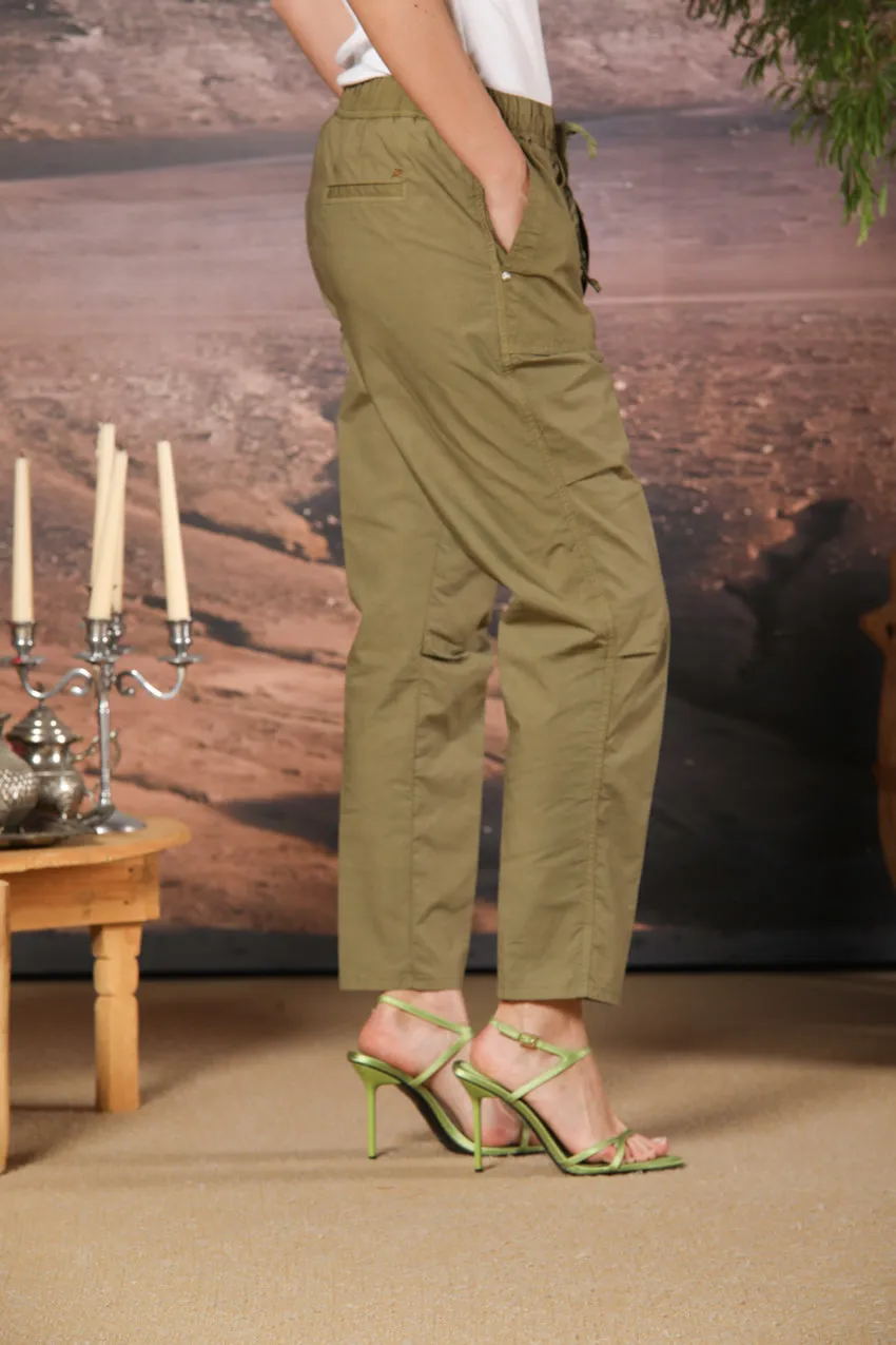 Fatique Jogger women's cargo pants in parachute canvas with a tencel and cotton blend carrot fit sold by Mason's product image thumbnail 5