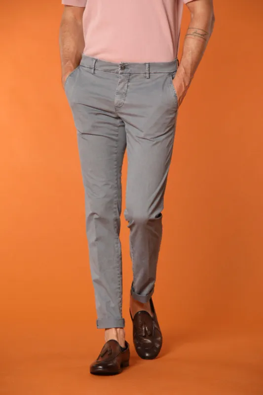 Milano Essential men's chino pants in pima cotton stretch twill Extra slim fit sold by Mason's