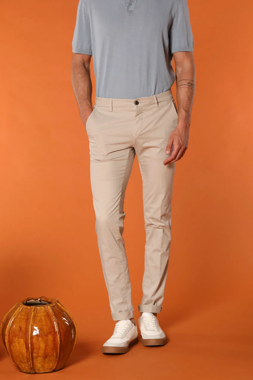 Milano men's chino pants in pima cotton extra slim fit ① sold by Mason's