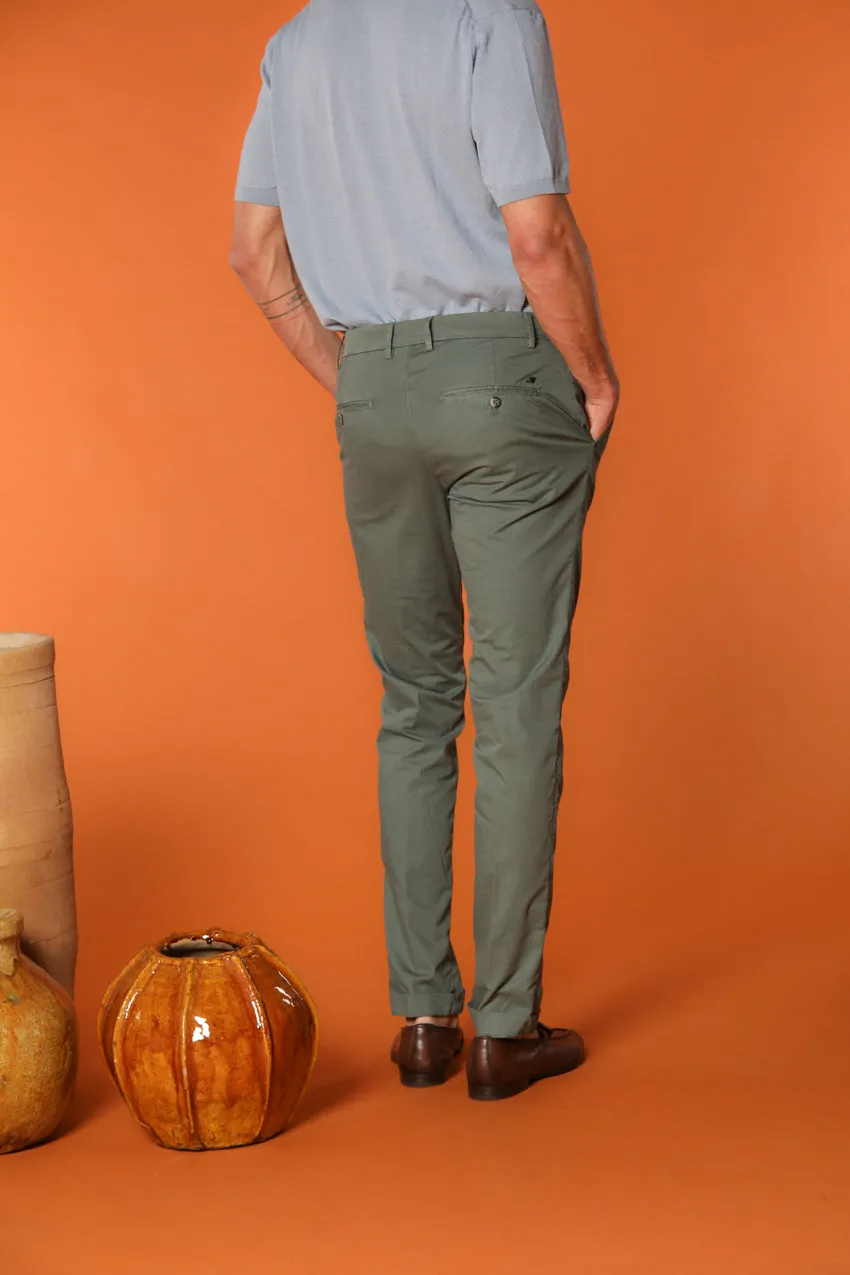 Milano men's chino pants in pima cotton extra slim fit ① sold by Mason's product image thumbnail 4