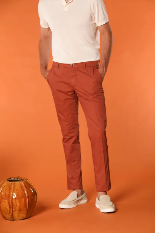 Milano men's chino pants in pima cotton extra slim fit ① sold by Mason's