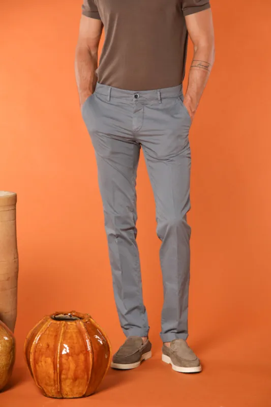 Milano men's chino pants in pima cotton extra slim fit ① sold by Mason's