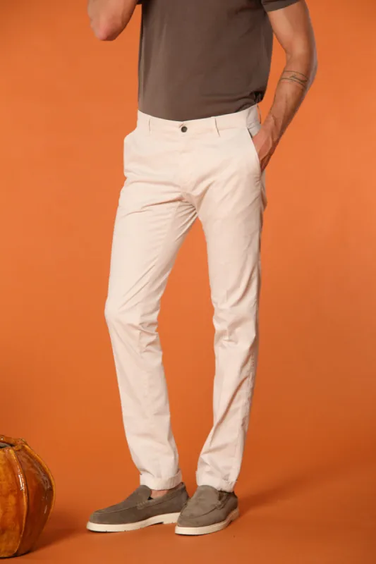 Milano men's chino pants in pima cotton extra slim fit ① sold by Mason's