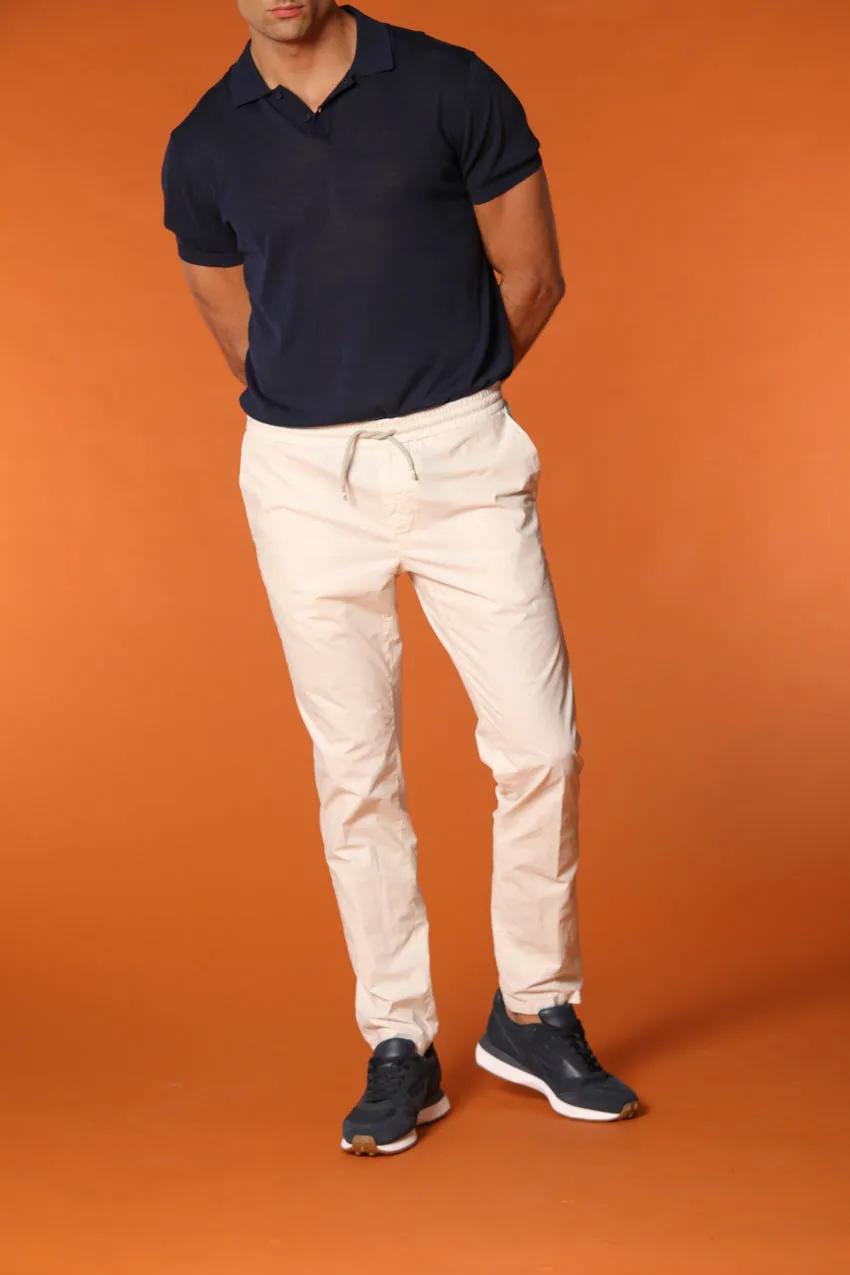 New York Sack men's chino pants in cotton and tencel parachute fabric regular fit sold by Mason's