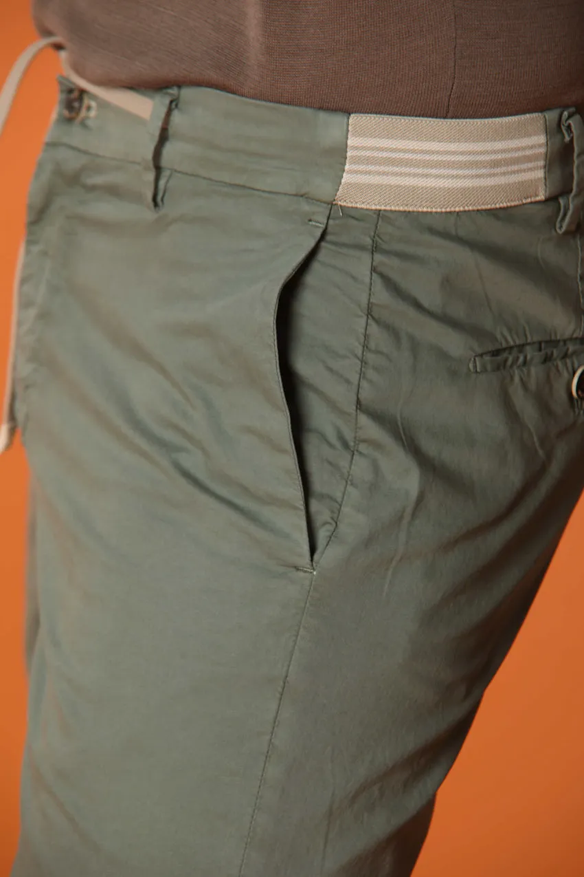 New York Side Elax men's chino jogger bermuda in Pima Cotton Regular fit sold by Mason's product image thumbnail 2