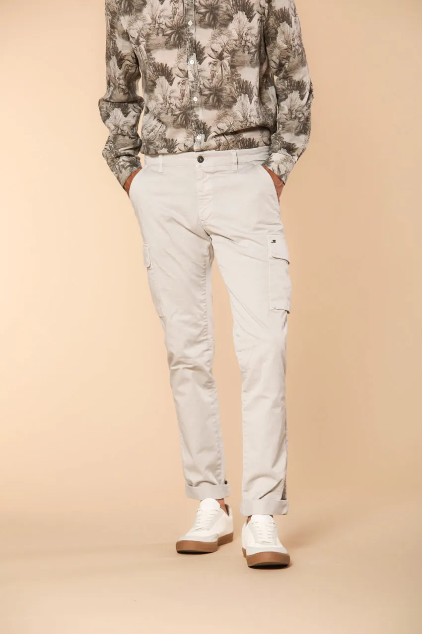 Chile Men's cargo pants in stretch satin Extra Slim Fit ① sold by Mason's