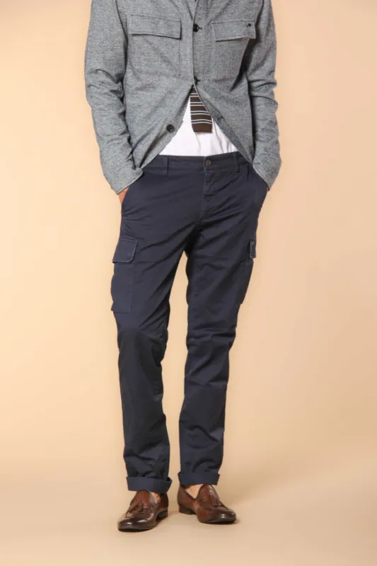 Chile Men's cargo pants in stretch satin Extra Slim Fit ① sold by Mason's