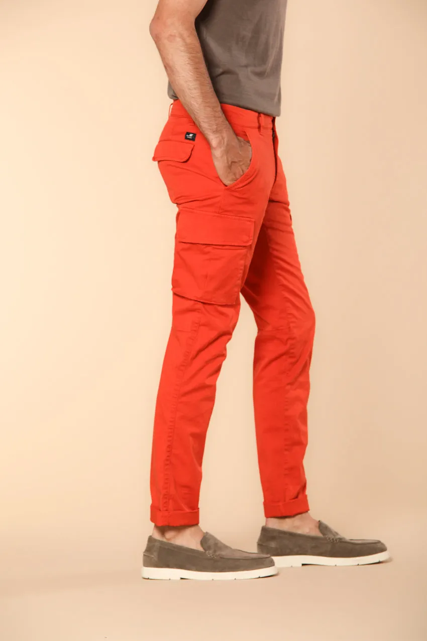 Chile Men's cargo pants in stretch satin Extra Slim Fit ① sold by Mason's product image thumbnail 4
