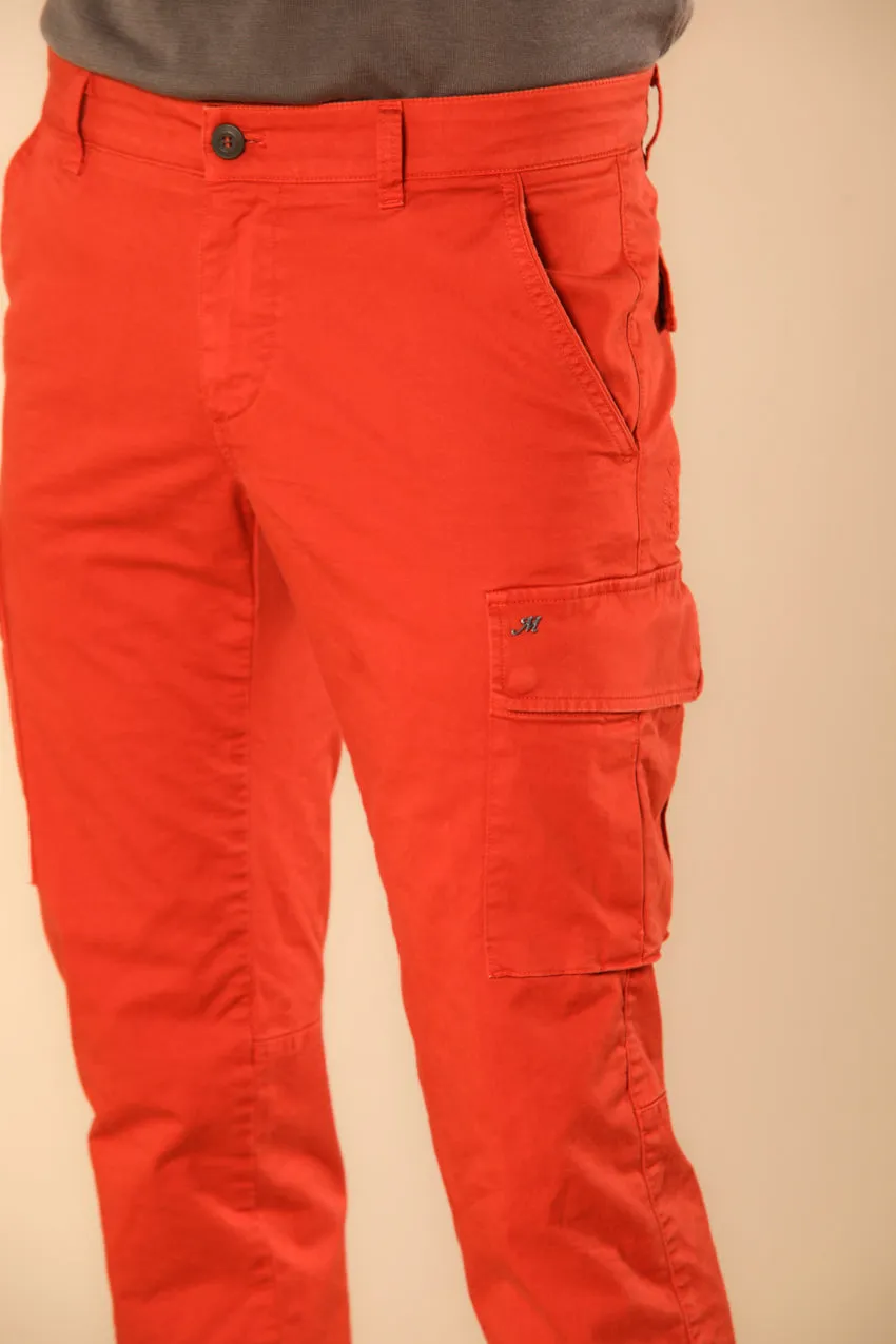 Chile Men's cargo pants in stretch satin Extra Slim Fit ① sold by Mason's product image thumbnail 3