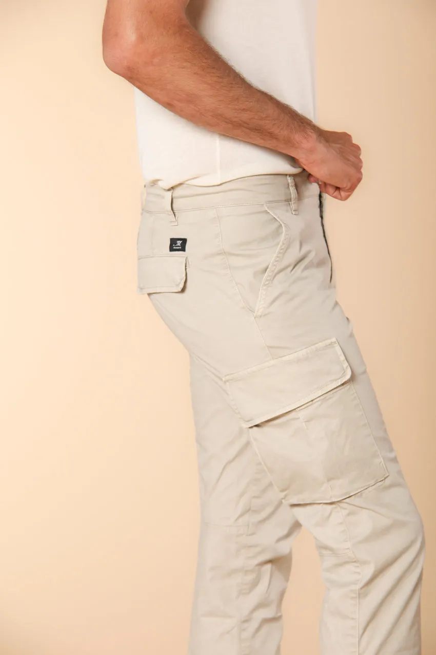 Chile Men's cargo pants in lightweight pima cotton twill special washing Extra-Slim Fit sold by Mason's product image thumbnail 2