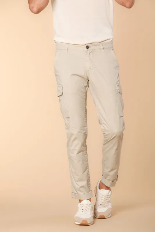 Chile Men's cargo pants in lightweight pima cotton twill special washing  Extra-Slim Fit sold by Mason's