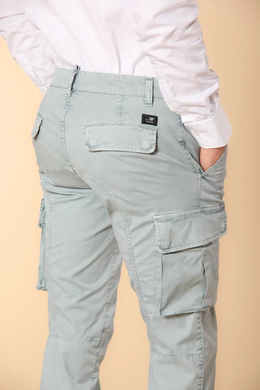 Chile men's Cargo Pants in lightweight Pima cotton twill special washing Extra-Slim Fit sold by Mason's product image thumbnail 2