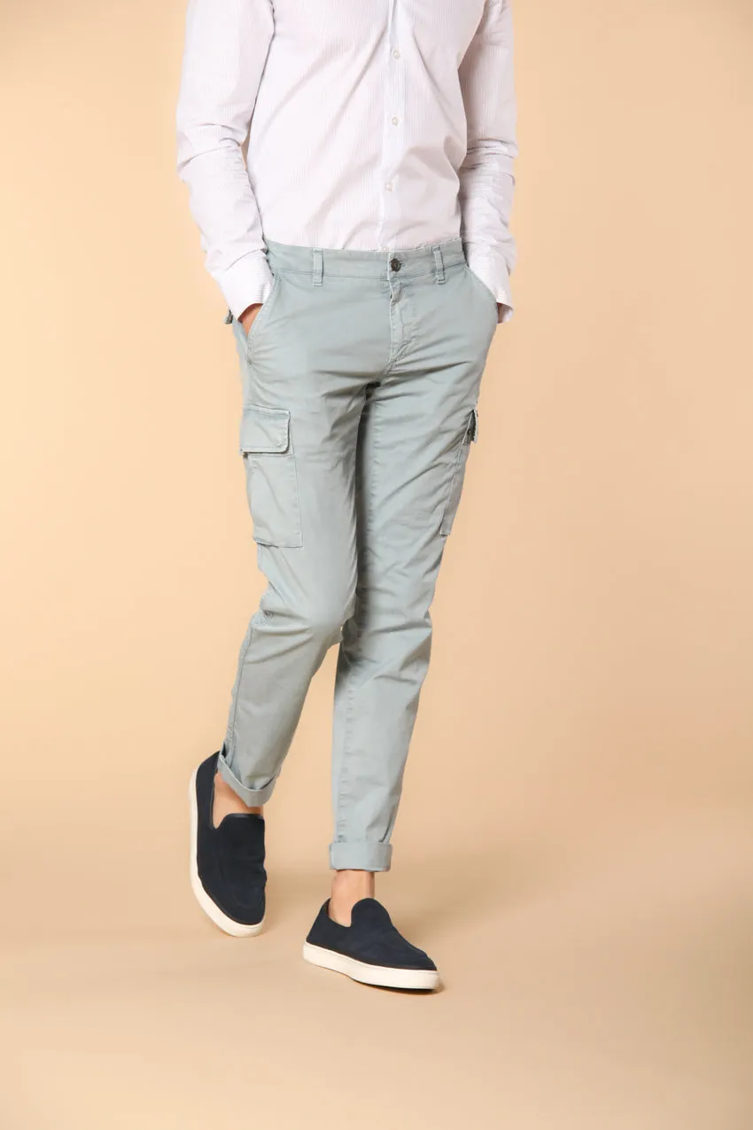 Chile men's Cargo Pants in lightweight Pima cotton twill special washing Extra-Slim Fit sold by Mason's product image thumbnail 4