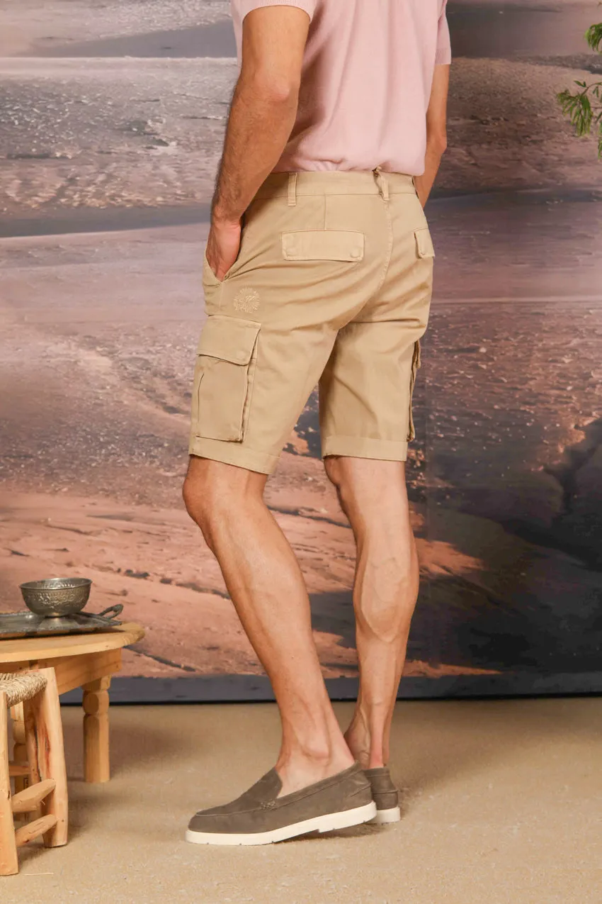 Chile men's cargo bermuda shorts in stretch satin Slim fit ① sold by Mason's product image thumbnail 3