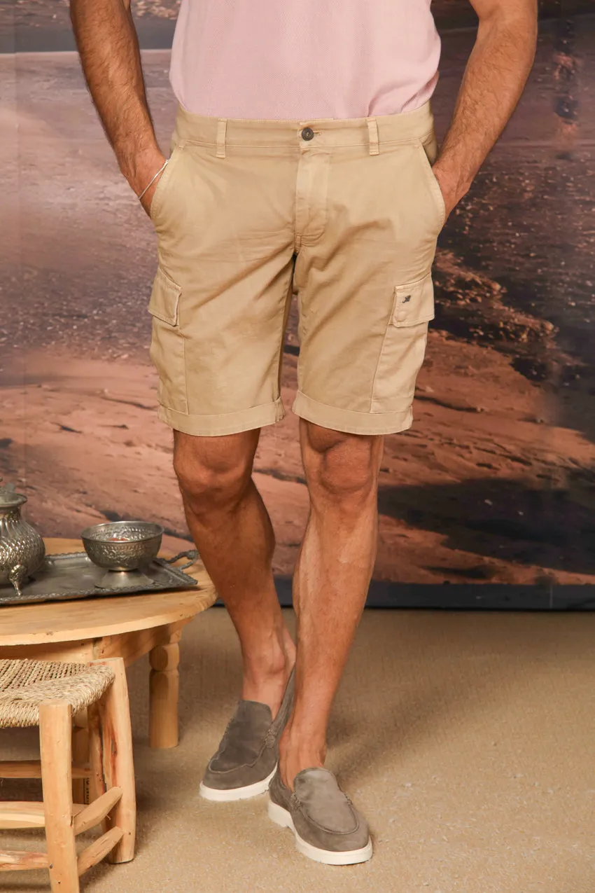 Chile men's cargo bermuda shorts in stretch satin Slim fit ① sold by Mason's