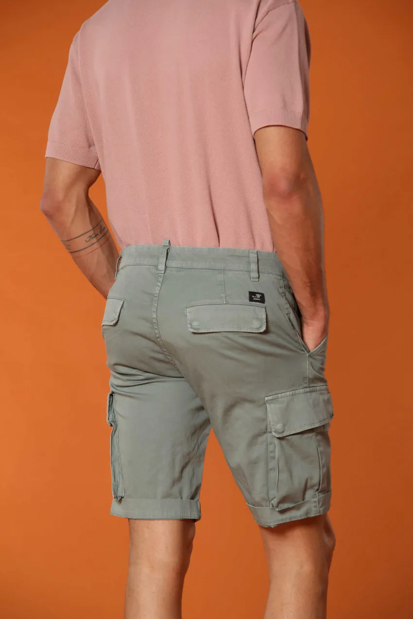 Chile men's cargo bermuda shorts in stretch satin slim fit ① sold by Mason's product image thumbnail 5
