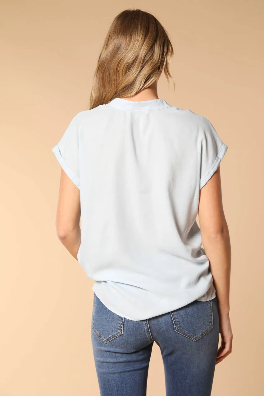 Adele MM women's short-sleeve shirt in tencel sold by Mason's product image thumbnail 4