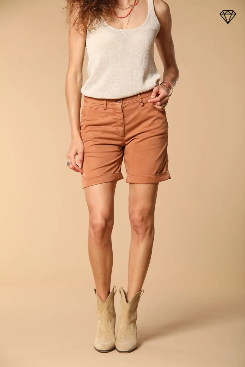 Jaqueline women's Chino Bermuda shorts in Gabardine with stud details slim Fit ① sold by Mason's product image thumbnail 5