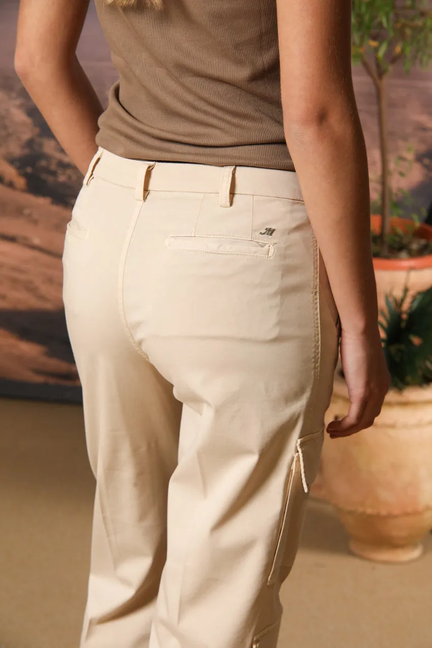 Evita Cargo women's cargo pants in gabardine curvy fit sold by Mason's product image thumbnail 4