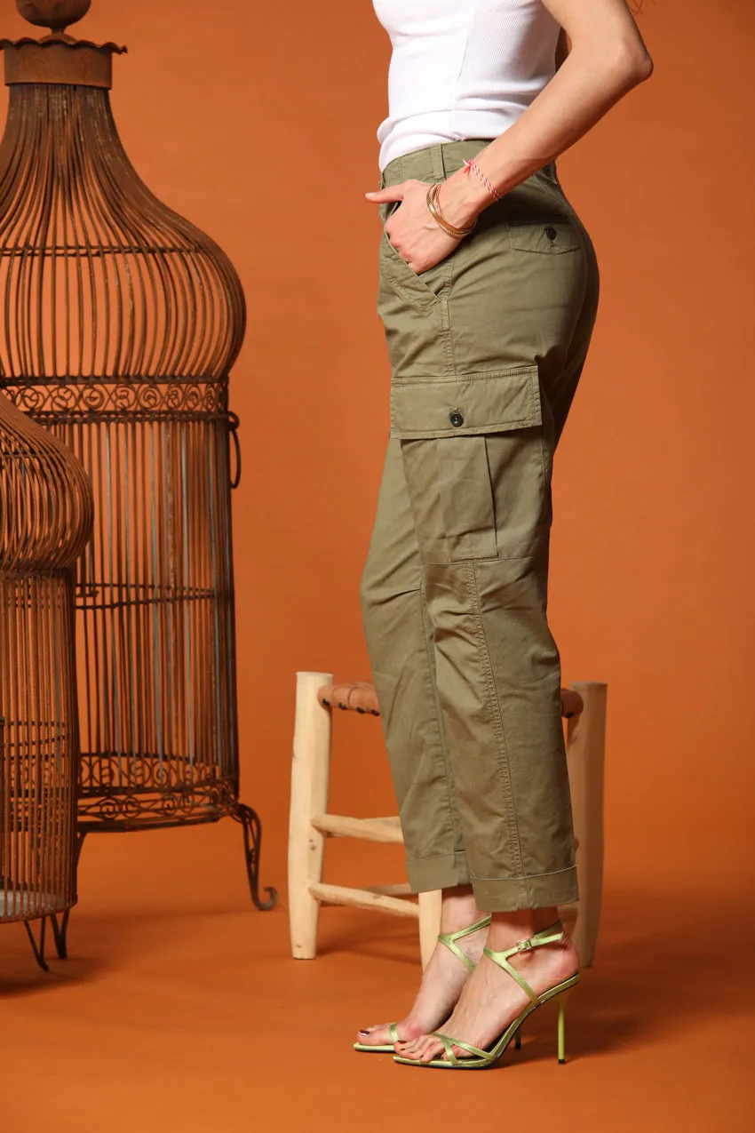 Judy Archivio women's cargo pants stretch cotton twill relaxed fit sold by Mason's product image thumbnail 4