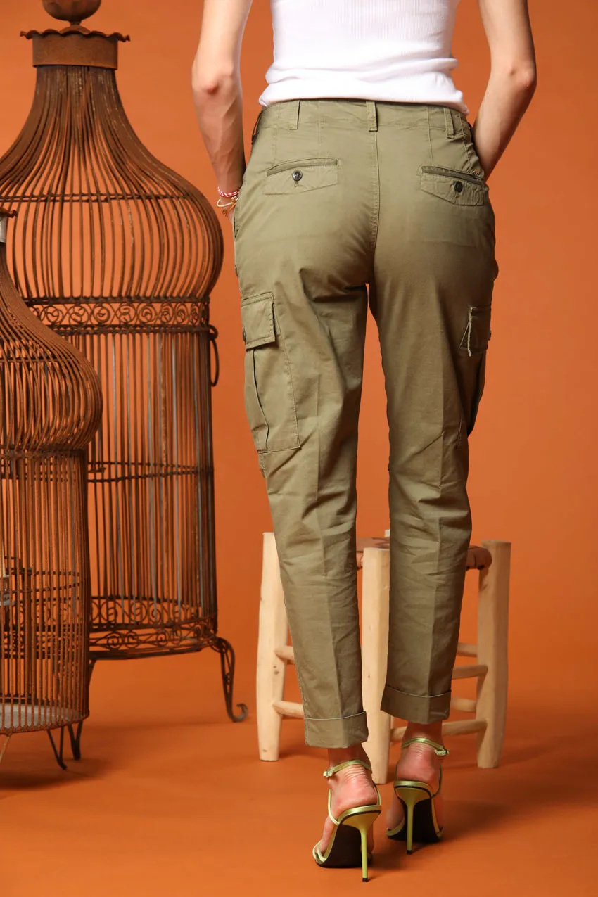 Judy Archivio women's cargo pants stretch cotton twill relaxed fit sold by Mason's product image thumbnail 3