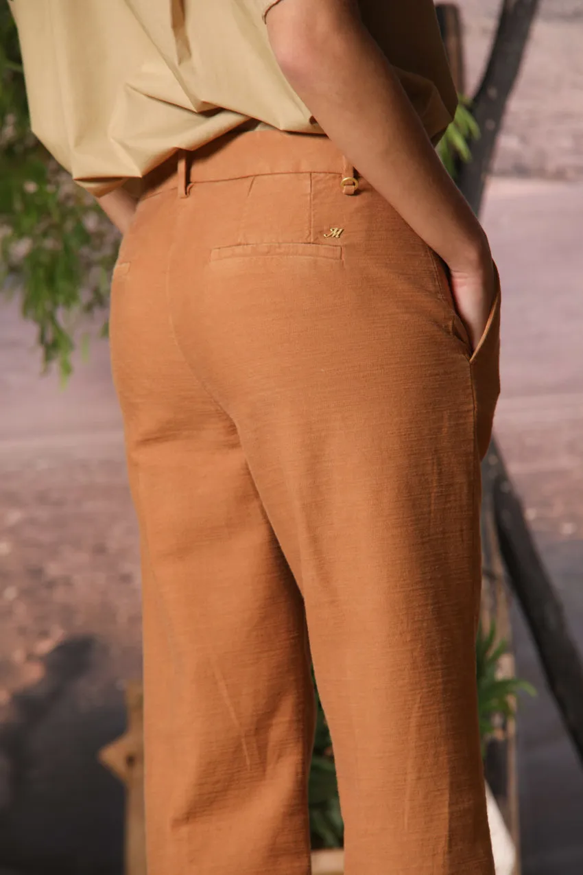 New York Cropped women's chino pants in satin straight fit sold by Mason's product image thumbnail 5