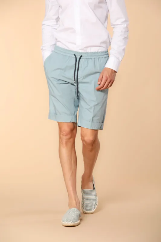 New York Sack men's chino jogger bermuda shorts in Pima Cotton Regular fit sold by Mason's
