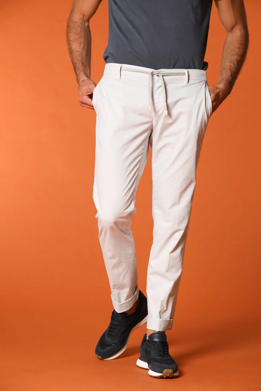 New York Side Elax men's chino jogger pants in pima cotton regular fit sold by Mason's