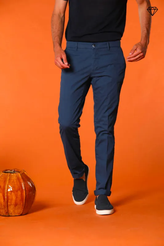 Milano men's chino pants in pima cotton extra slim fit ① sold by Mason's