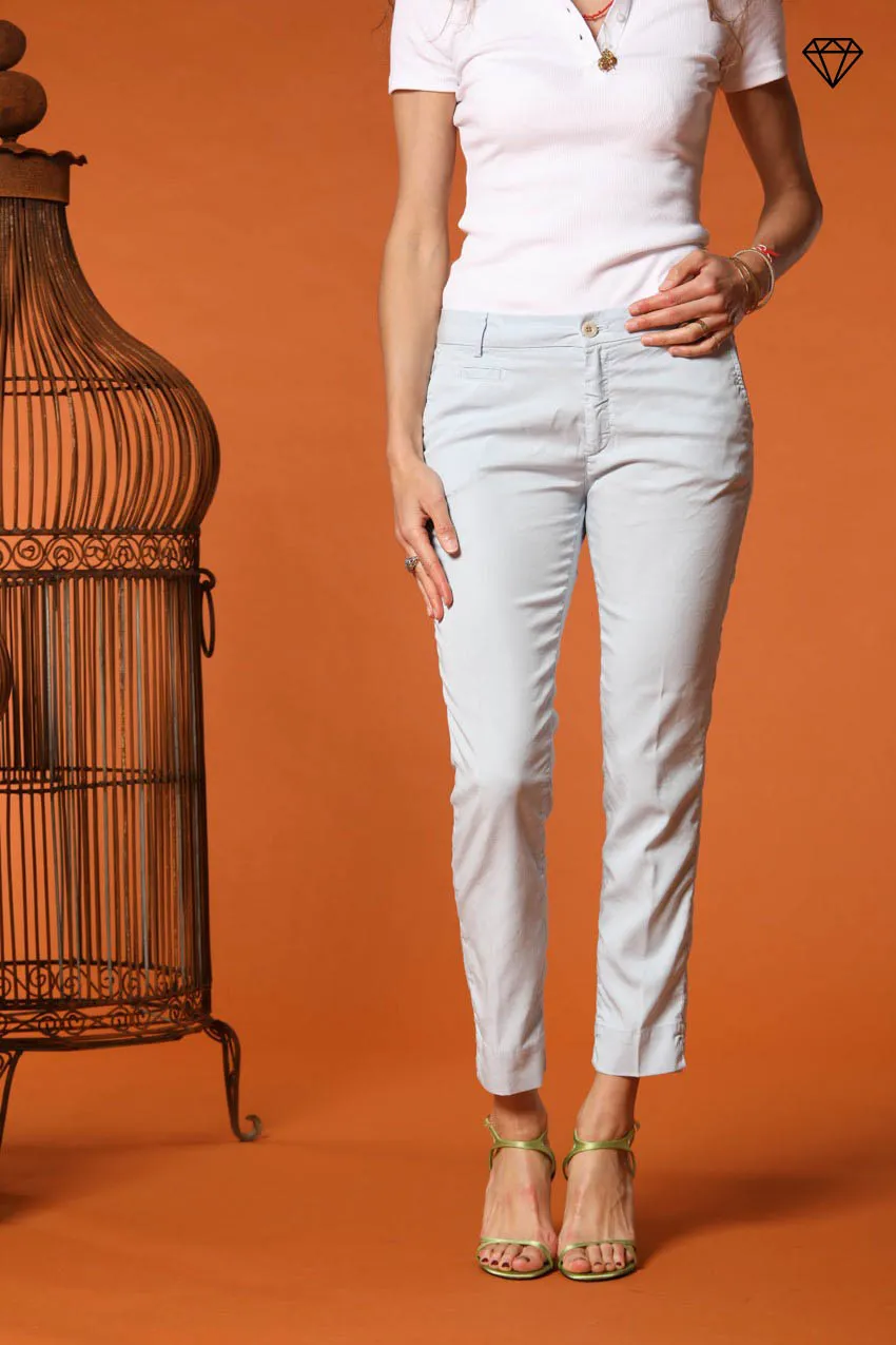 Jaqueline women's chino capri trousers in twill slim fit ① sold by Mason's