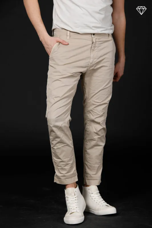 John Coolkhinos men's chino pants in stretch satin logo edition carrot fit ① sold by Mason's