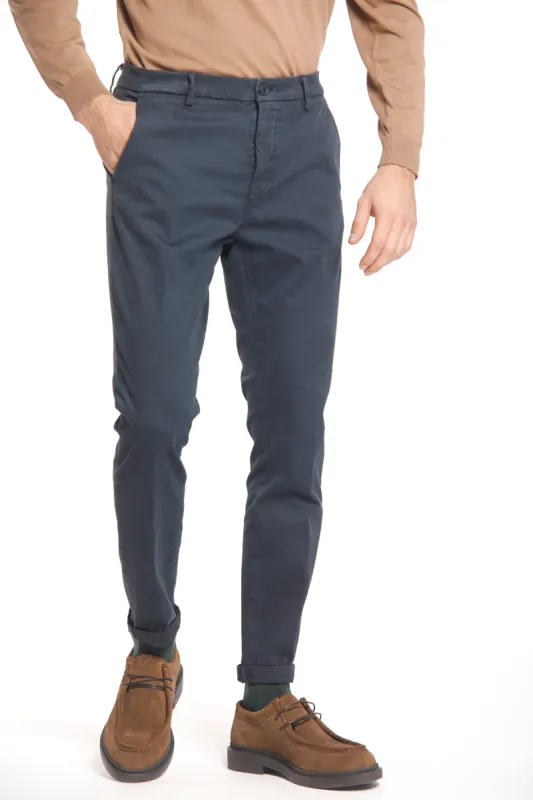 Osaka Style man chino pant in cotton modal stretch carrot fit sold by Mason's