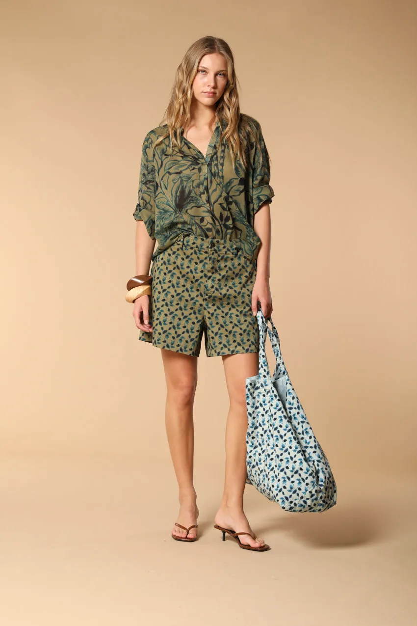 Adele women's shirt in cotton voile with floral print sold by Mason's product image thumbnail 3