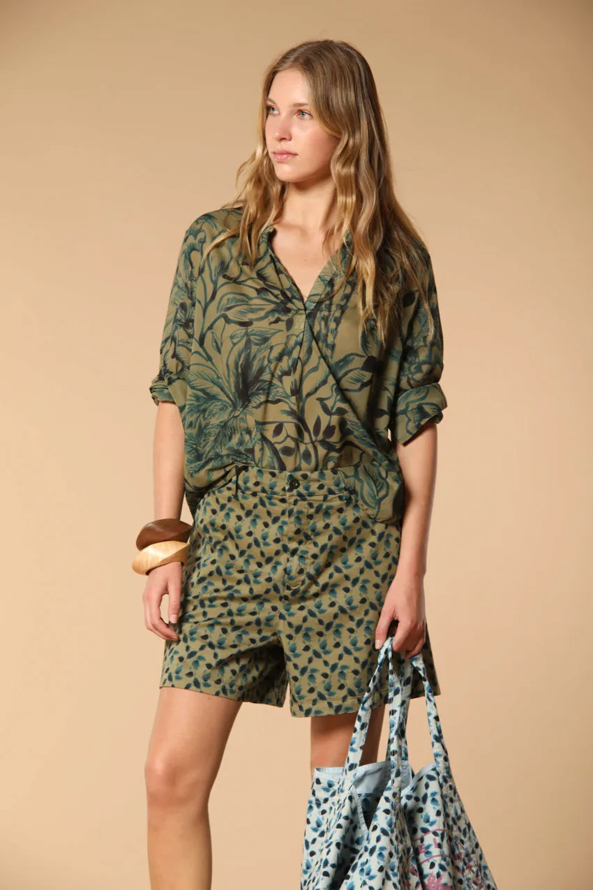 Adele women's shirt in cotton voile with floral print sold by Mason's product image thumbnail 4