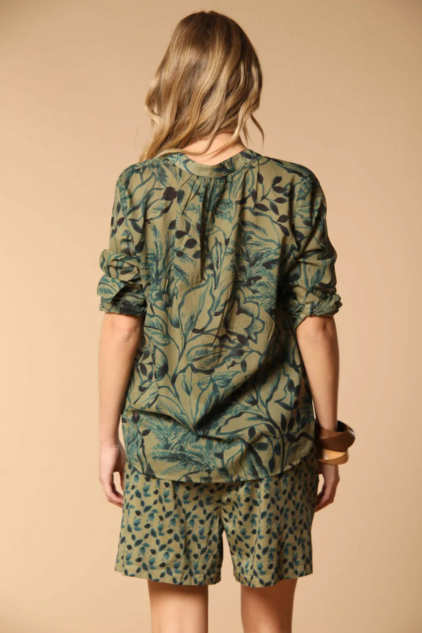 Adele women's shirt in cotton voile with floral print sold by Mason's product image thumbnail 5