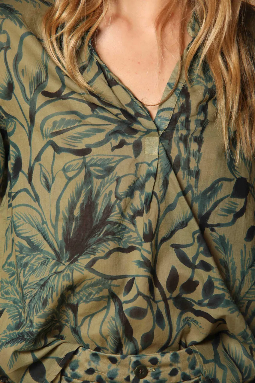 Adele women's shirt in cotton voile with floral print sold by Mason's product image thumbnail 2