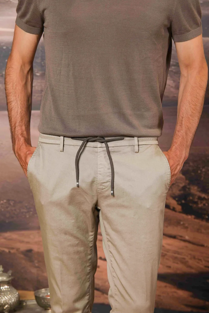 Milano Jogger men's chino jogger in cotton and tencel extra slim fit sold by Mason's product image thumbnail 4