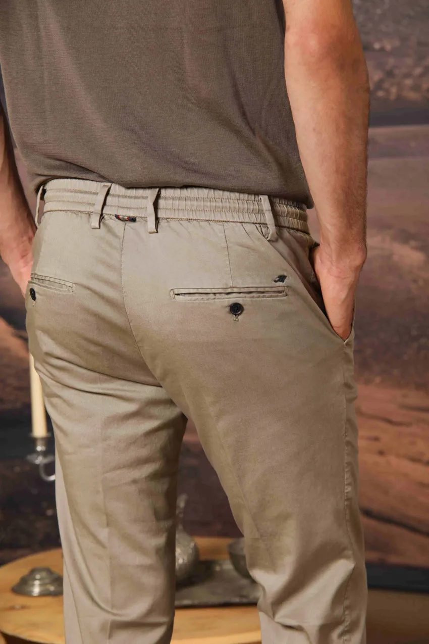 Milano Jogger men's chino jogger in cotton and tencel extra slim fit sold by Mason's product image thumbnail 2