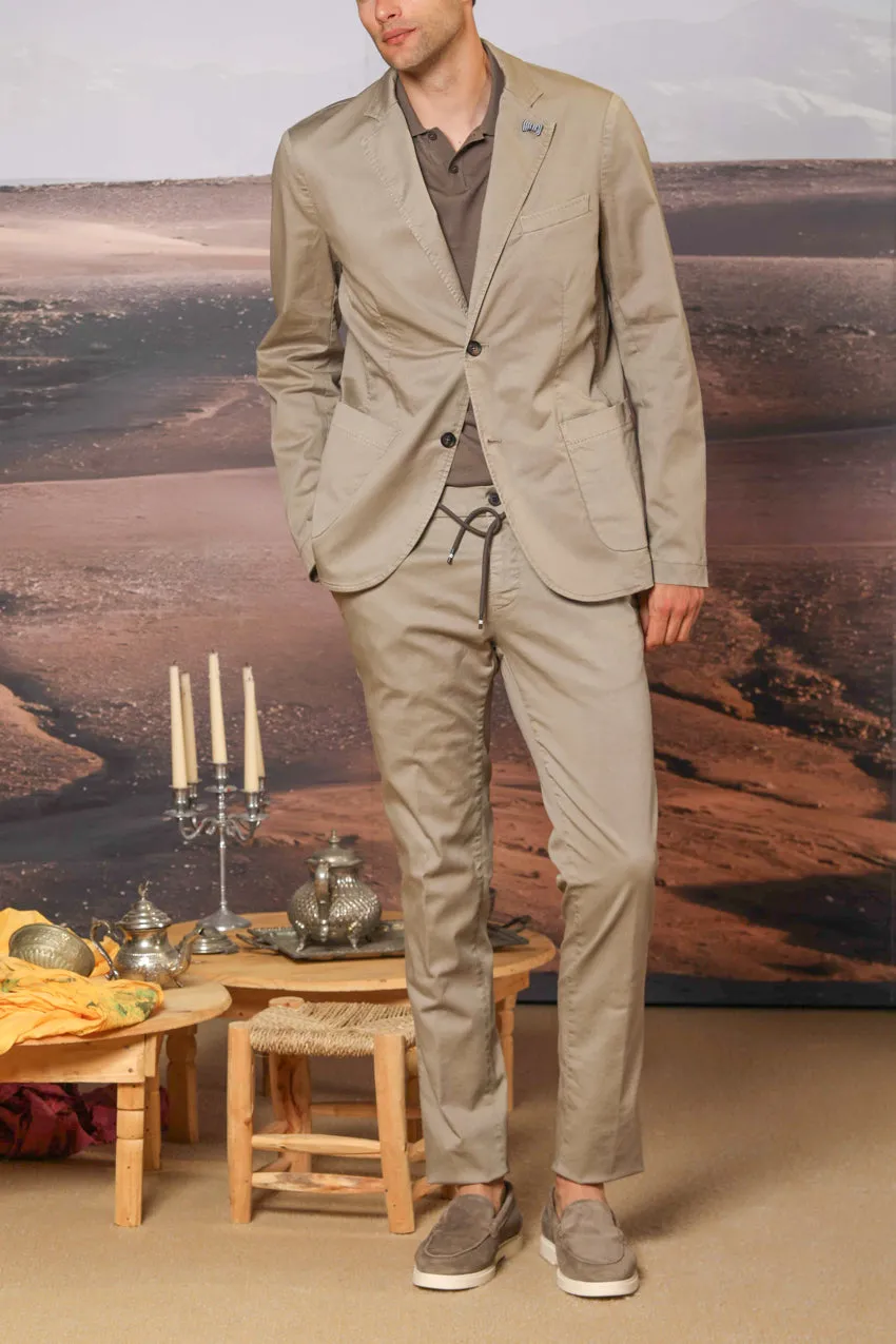 Milano Jogger men's chino jogger in cotton and tencel extra slim fit sold by Mason's product image thumbnail 3