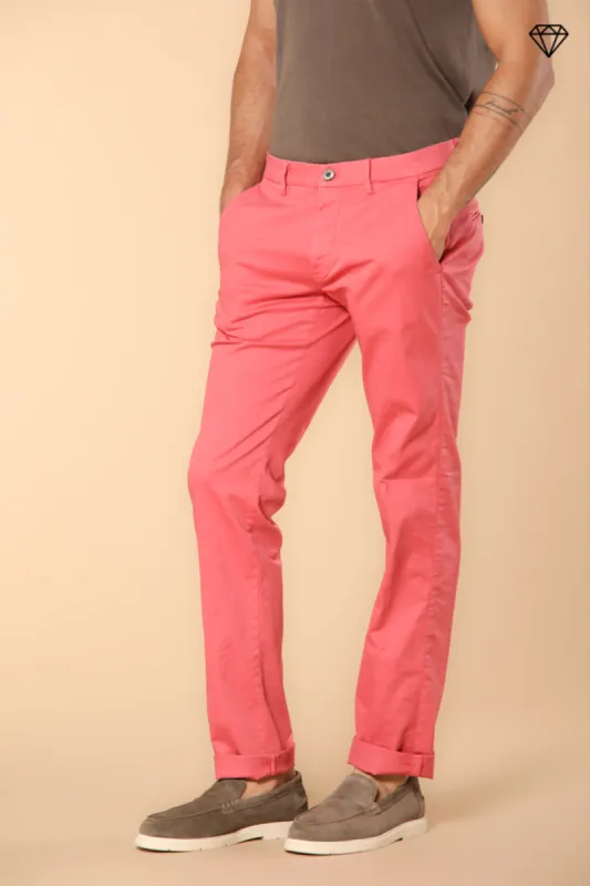 Torino men's chino pants in fine cotton and lyocell tricot slim fit ① sold by Mason's