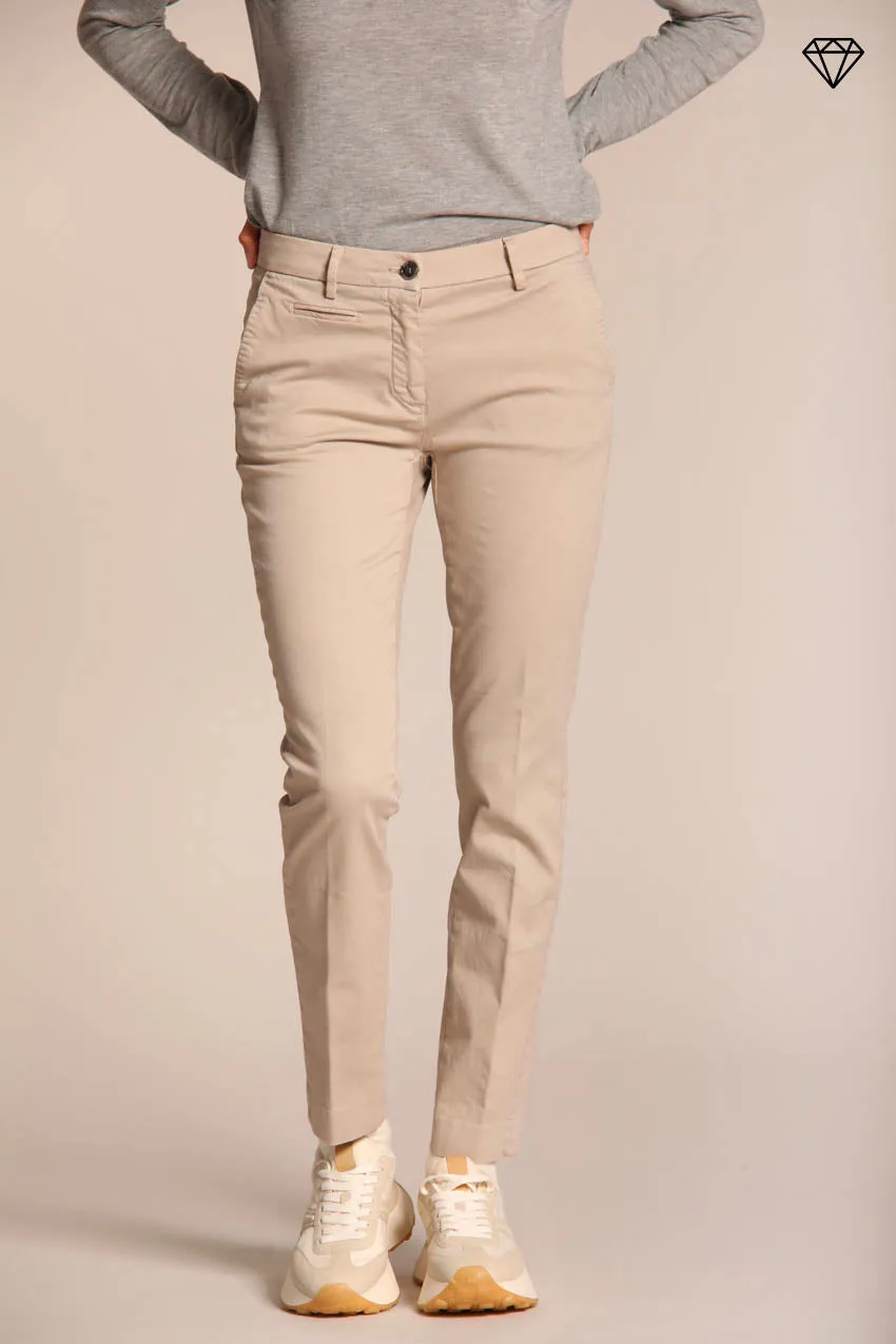 New York women's chino pants in satin slim fit sold by Mason's